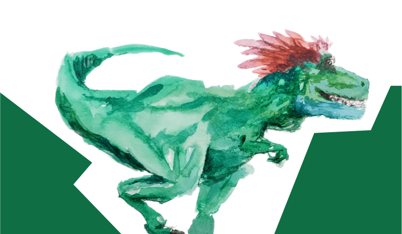 Dzień Dinozaura akwarela dinozaur